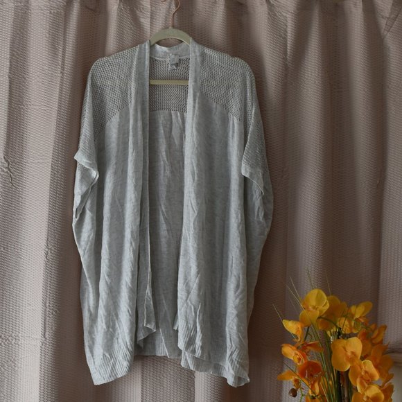USED A New Day Gray Open Light Sweater OSFM - Picture 1 of 6